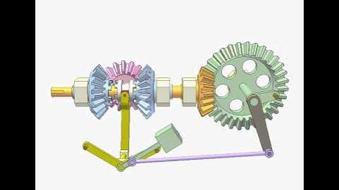 Bevel gear clutch for changing rotation direction 2