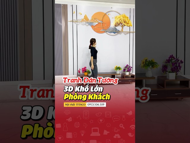 Thi công tranh dán tường 3d phòng khách #shortvideo #youtubeshorts