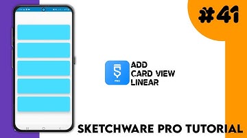 Sketchware How To Add Linear Card View(Shadow And Corner Radius) Sinhala 2021.Ui Design.