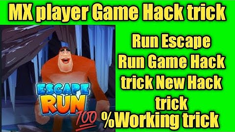 MX player Game Hack trick || Escape Run Game Hack trick ||New Hack trick ||