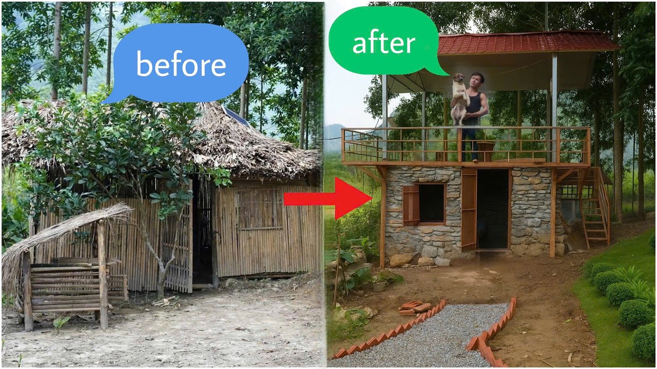 6 месяцев жизни на природе, готовки, восстановления заброшенных домов для выживания