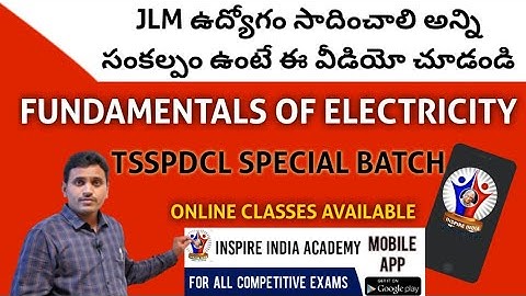 TSSPDCL JLM  CLASSES DETAILS LIVE BY PRASHANTH VARMA
