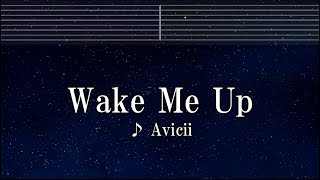 Practice Karaoke♬ Wake Me Up - Avicii 【With Guide Melody】 Instrumental, Lyric, BGM chords