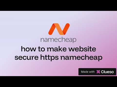 how to make website secure https namecheap