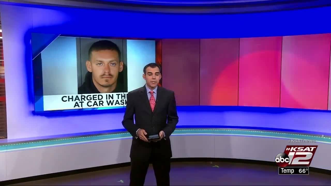 Man charged with stealing car wash payment terminal - YouTube