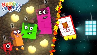 Indiana Jones & other movie parodies | Learn to Count | @Numberblocks