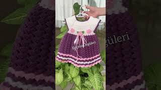 Tığ işi Kolay Elbise / Easy Baby Dress new Design