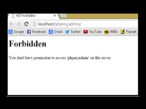 You don t have permission to access phpmyadmin on this server