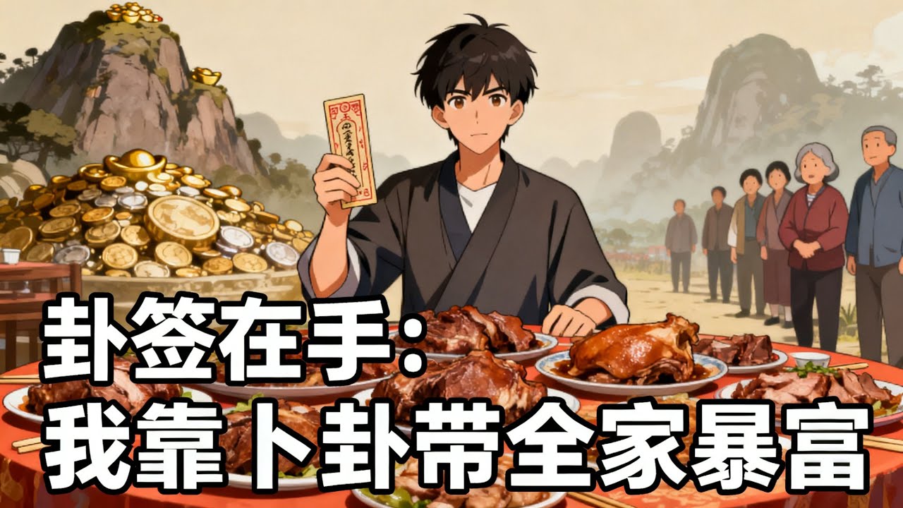 【完结】《卦簽在手：我靠卜卦帶全家暴富》別人荒年啃樹皮，我家頓頓肉飄香！當極品親戚上門討飯，我反手一卦算出山寶位置，直接搬空整個山頭。