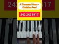 A Thousand Years (Piano Tutorial) #tiktok #shorts #fyp #music #viral