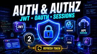 Authentication & Authorization Explained | Sessions, JWT, OAuth & Refresh Token
