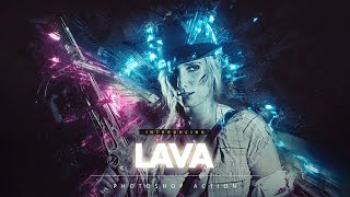 Lava Photoshop Action | Super Mega Photoshop Actions Bundle | Artixty