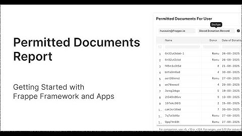 Lesson 28 | Permitted Documents & User Impersonate | Getting Started with Frappe Framework, in Hindi