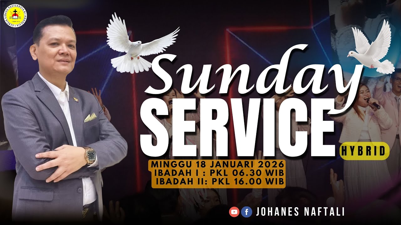 Sunday Service II Minggu 18 JANUARI 2026 | GSPDI | Ps. JOHANES NAFTALI | BERGERAK MAJU BERSAMA TUHAN