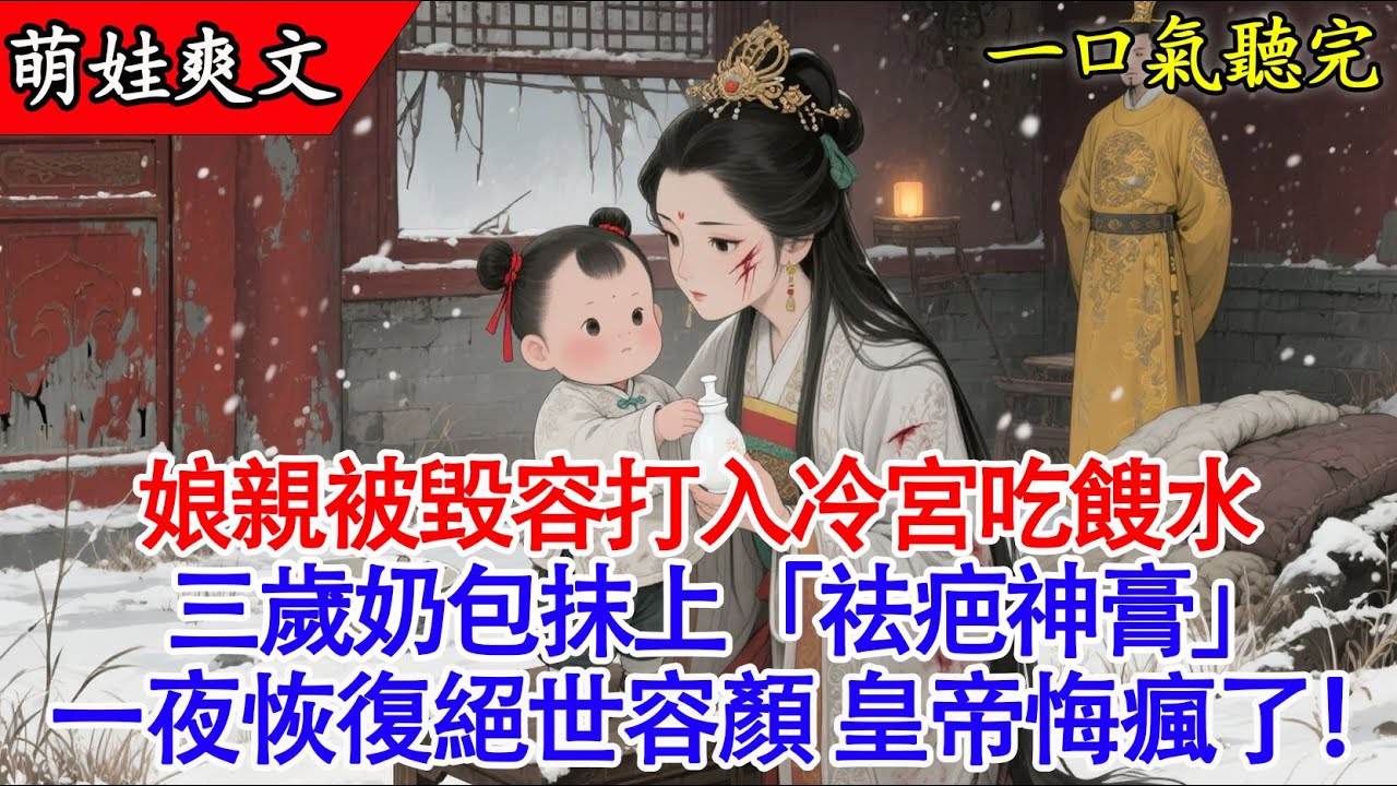 【完結小說】👶3歲半萌寶帶“醫美系統”勇闖冷宮！把毀容娘親治成絕世美人，皇帝看呆了：這是朕的棄妃？！💅✨#有聲書 #穿越 #爽文 #萌娃 #萌寶 #小說 #原創