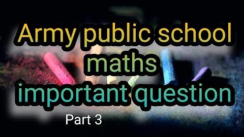 APS MATHS IMPORTANT QUESTIONS | AWES TGT MATHS PREVIOUS YEAR QUESTION AND SOLUTION part 3