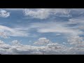 Movement of Clouds in the blue sky (Timelapse) / Футаж  Движение Облаков в голубом небе (Таймлапс)