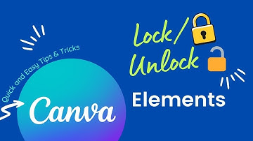9. How Lock And Unlock Elements and Objects  In Canva