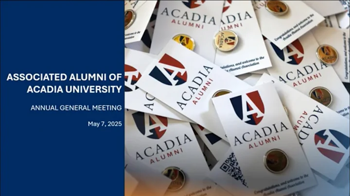 Acadia Alumni Association Annual General Meeting 2025