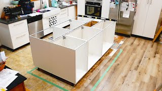 build your dream kitchen island: ikea's surprising floor mounting solution : ep. 15