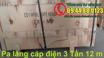 Bảng báo giá Pa lăng cáp điện 3 tấn 12 mét Trung Quốc Model CD1 giá chỉ 20 triệu đồng