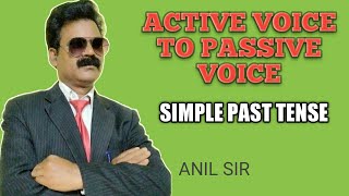 active voice to passive voice simple past tense