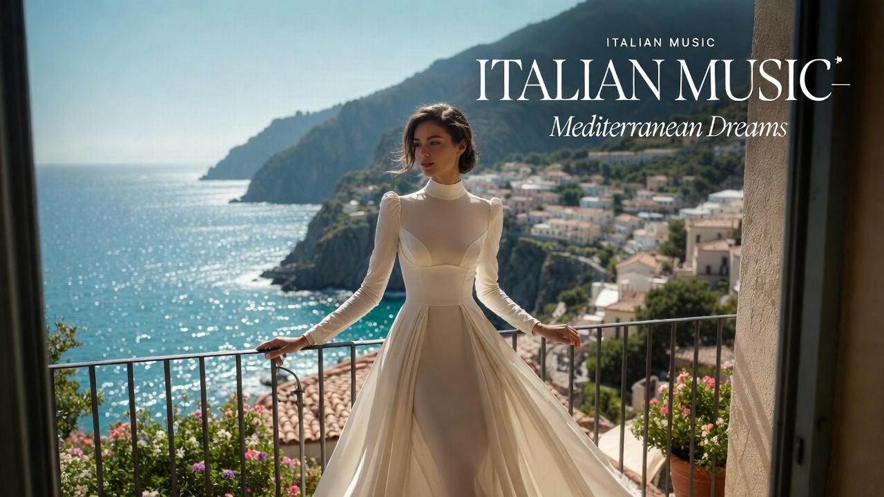 Italian Vibes & Mediterranean Journey Music 🎶 Amalfi Coast 4K | Dolce Italia Music