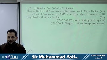 CAF 7 Sir Asif Lecture 6