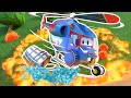 Super Helicopter stops  the fire! - FireTrucks for Kids | SuperTruck - Rescue | Trucks for Children