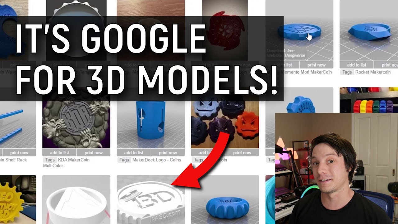 How to find FREE 3D Printing models search engines - YouTube