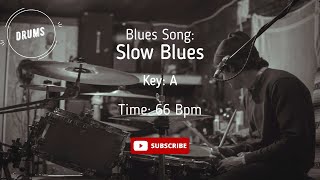 Slow Blues Backing Track DRUMS Jam ( drumless ) 12 bars