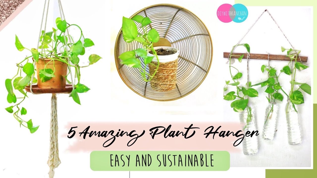 5 AMAZING PLANT HANGER IDEAS FOR INDOOR PLANTS + EASY PLANT HANGER + ON BUDGET
