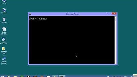DOS Command  MD, CD, COPY CON, DIR, TYPE
