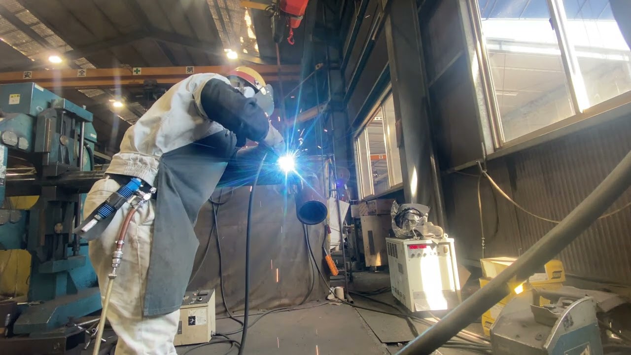 5G combination 100mm(4inches) TIG root pass MIG cupping - YouTube