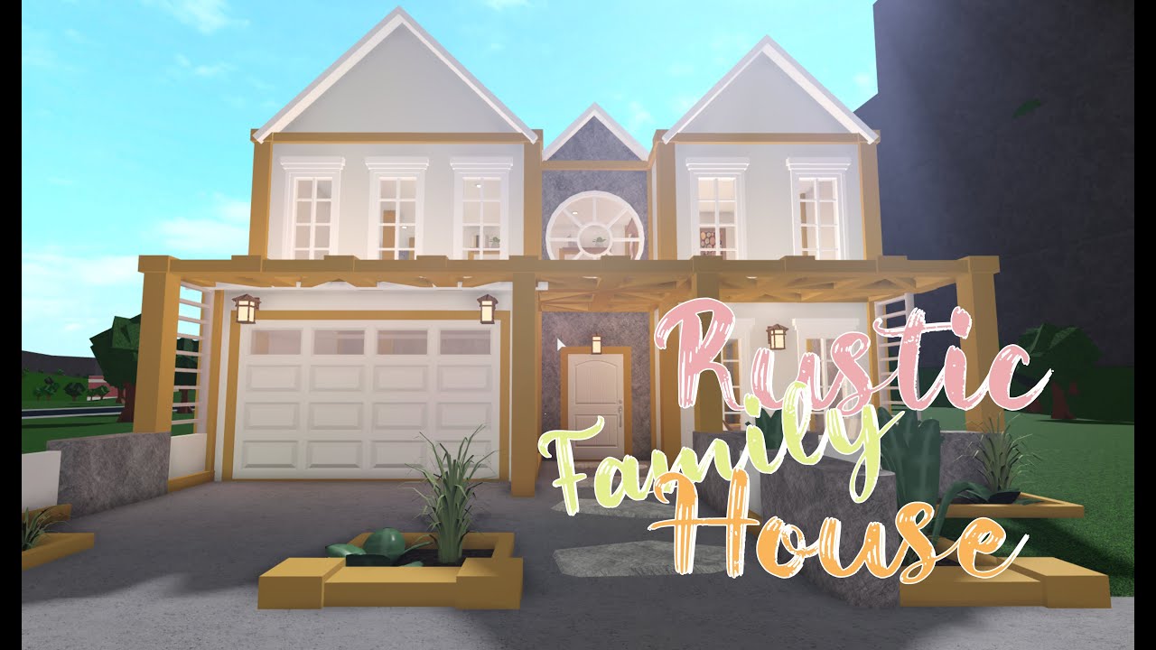 Bloxburg Roblox Rustic Family Home Speedbuild Youtube - roblox bloxburg rustic family home