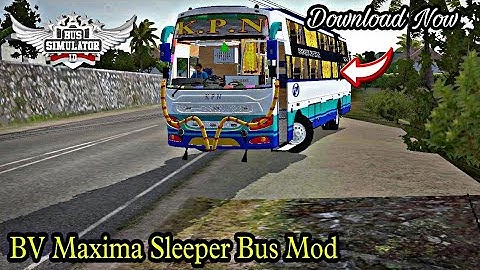 New BV Maxima Sleeper Bus Mod For Bussid I Bus simulator Indonesia#bussidmods