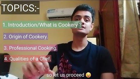 Introduction to cookery || Food Production Chapter 1 || Hotel Management || HM With Manthan Mishra
