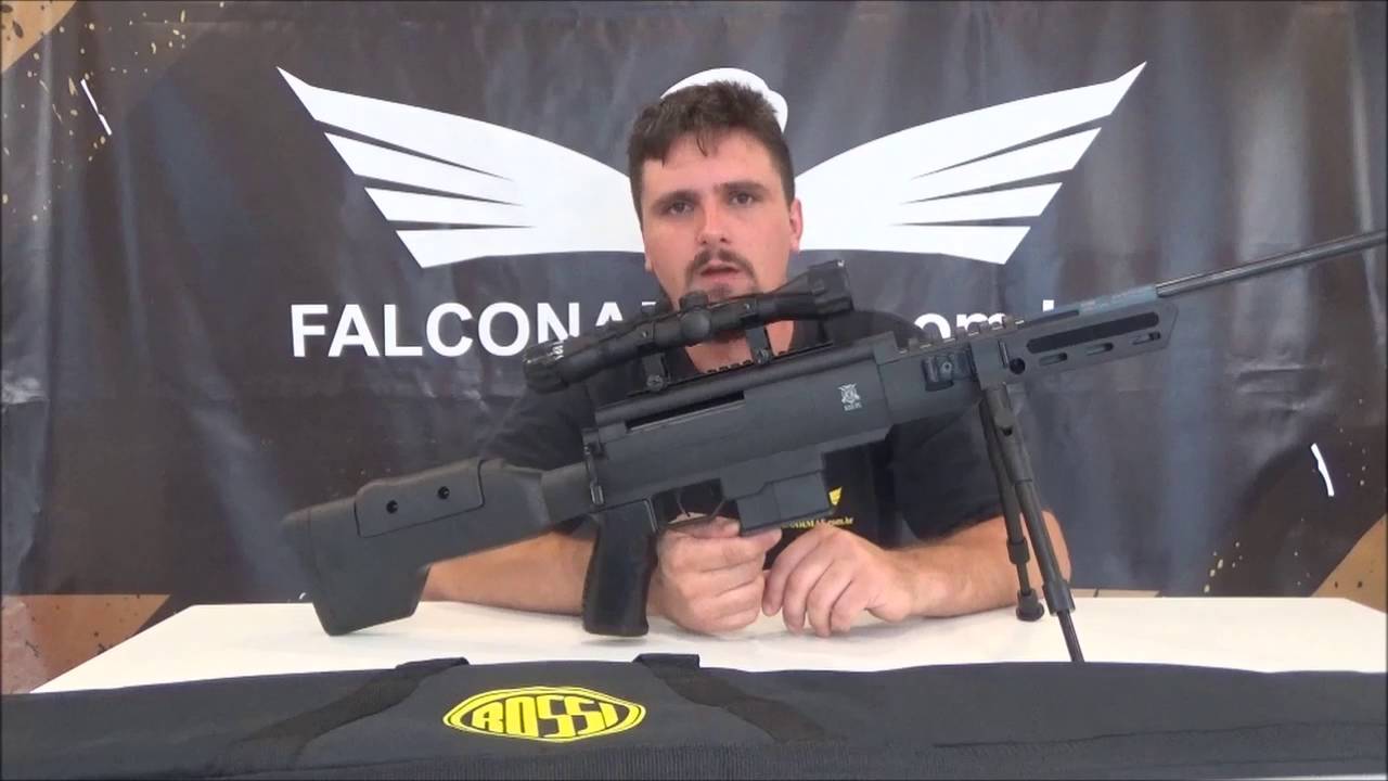 ミリタリー  OPS RIFLEMAN RIFLE DE PRESSÃO BLACK OPS SNIPER COM GÁS RAM + LUNETA 4X32 + BIPÉ