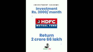 HDFC mutual fund for sip investment | hdfc mutual fund | hdfc mutual fund in hindi