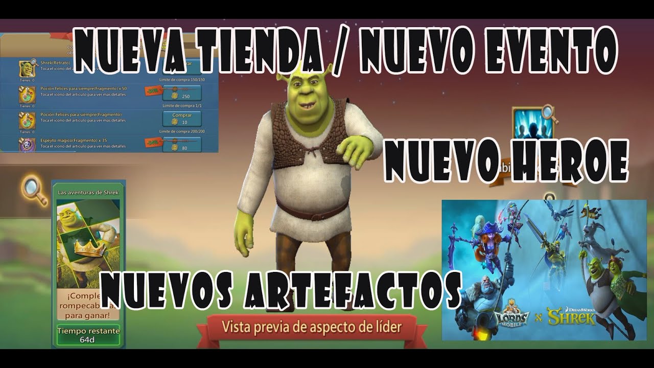 Lords Mobile recebe personagens do filme Shrek