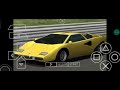 Gran Turismo PSP: Correndo de Lamborghini Countach LP400 no Circuito Suzuka West Cource 