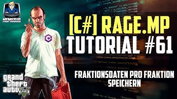 RageMP Scripting Tutorial #61 - Fraktionsdaten pro Fraktion speichern [C#] [Deutsch]