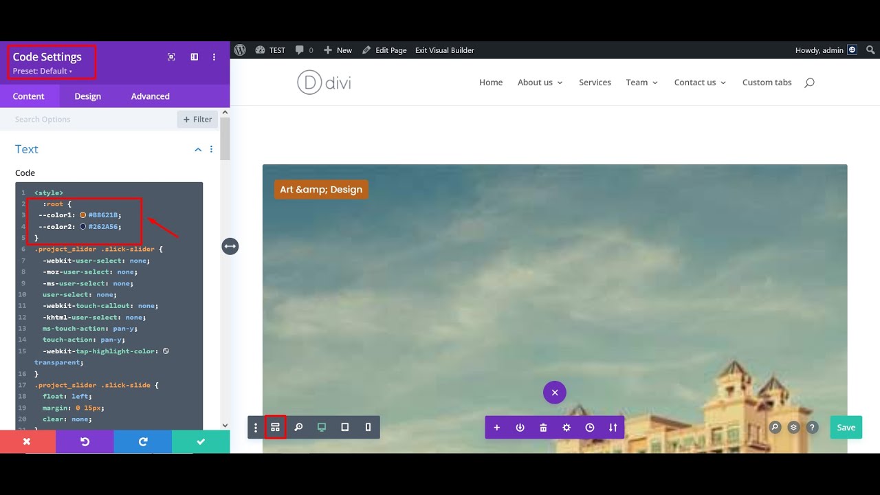 How To Customize & Change Color In Portfolio Carousel Section - YouTube
