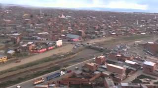 Landing at La Paz Airport, Bolivia