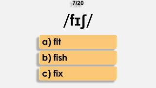 Phonetic Alphabet IPA | Test #8 | English Pronunciation Test