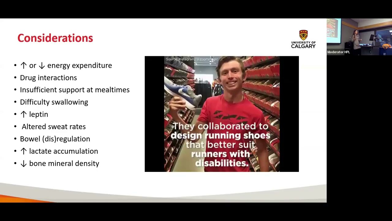 Sport nutrition considerations for the Para-Athlete By Dr. Keely Shaw