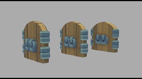 Cube World Door Lodding - 3d Modeling Timelapse #1