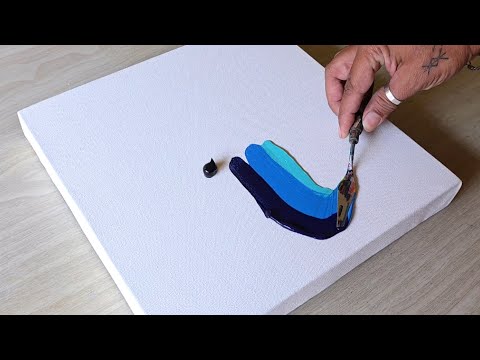 Abstract Painting Demo / Step By step / Acrylic Painting