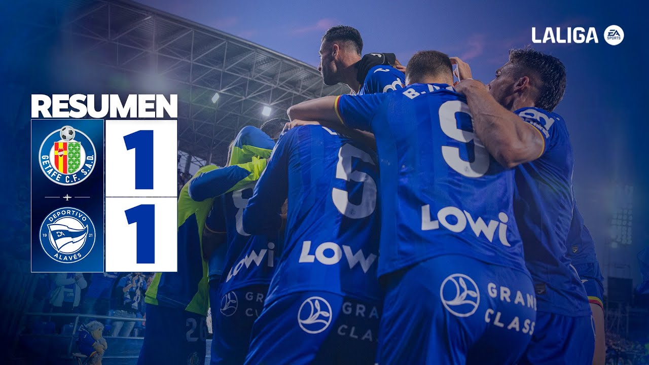 ⚽ Resumen | Getafe CF 1 - 1 Deportivo Alavés | J6 LALIGA