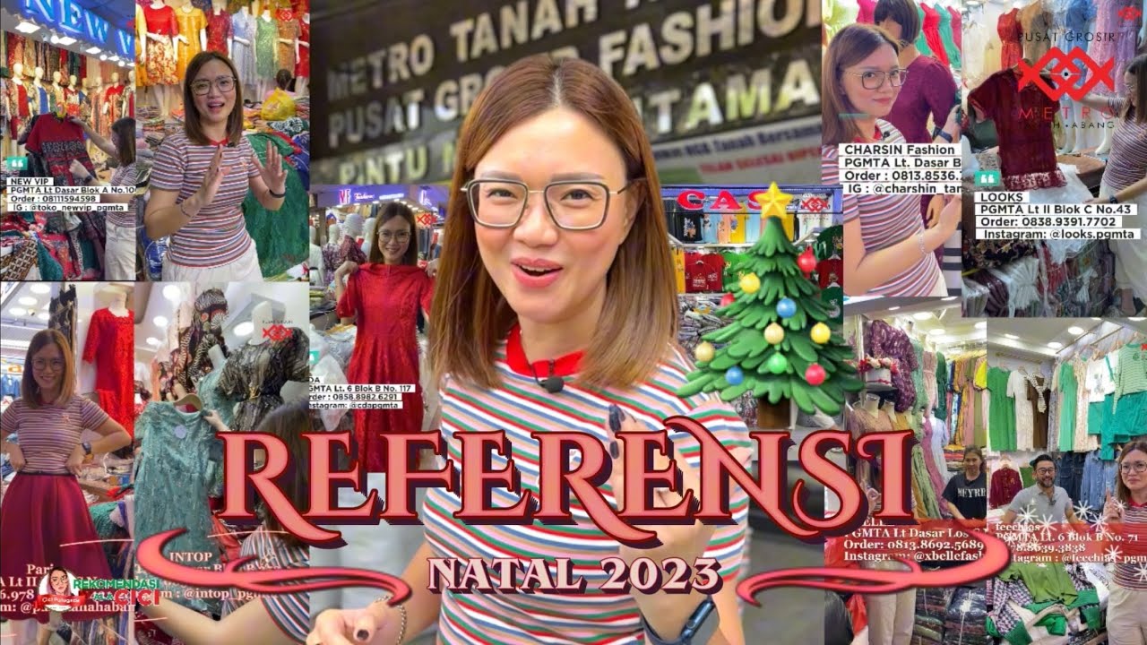 REFERENSI NATAL MERIAH DENGAN BAJU GROSIR TERBARU DARI TOKO-TOKO DI PGMTA! #grosir #natal #dress